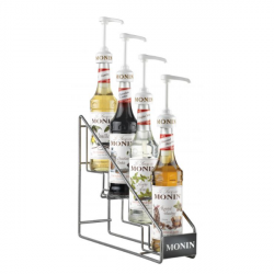 Rack en métal – Sirops Monin – 4 bouteilles