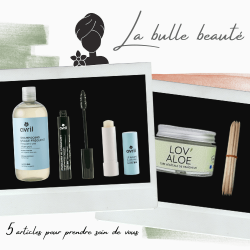 Coffret cadeau cosmétiques pour peaux fragiles Bulle & Maille