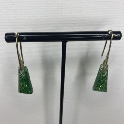 Boucles d'oreilles crochet en résine